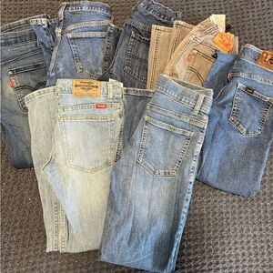 Boy Jeans - Bulk (7 Pairs ranging size 8-14)